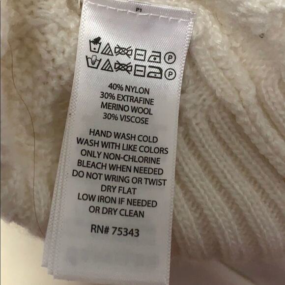 TAHARI CHUNKY TURTLE NECK SWEATER SIZE‎ M - Picture 7 of 8